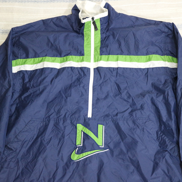 Vintage NIKE Back Vent Half Zip Windbreaker Jacket Sz XXL - Picture 3 of 8